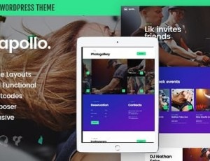 Apollo v1.3.2-夜总会，DJ音乐会和音乐活动WordPress主题