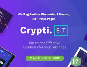 CryptiBIT v1.3-技术，加密货币，ICO / IEO登陆页面WordPress主题
