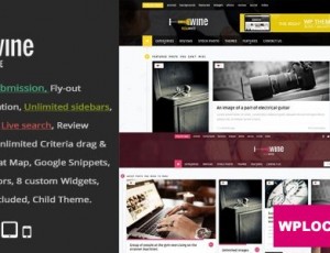 Wine Masonry v2.9-评论和前端提交WordPress主题