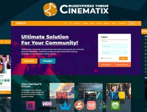 Cinematix v3.0.4-BuddyPress Nouveau会员主题