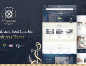 Lamaro v1.2.3-游艇俱乐部和租船服务WordPress主题