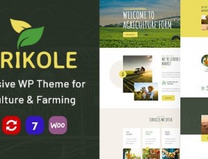 Agrikole v1.7-用于农业和农业的自适应WordPress主题