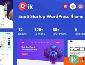 Qik v1.0.2-SaaS启动WordPress主题