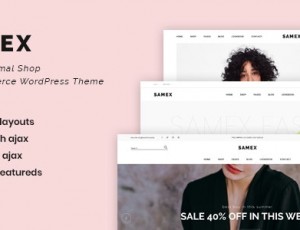 Samex v1.5-清洁，最少的WooCommerce WordPress主题