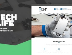 TechLife v7.7-移动，科技和电子维修店WordPress主题
