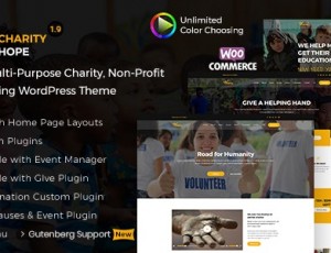 Charity Hope v1.9-非营利和筹款WordPress慈善主题