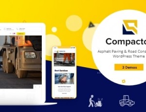 Compactor v1.0.1-道路施工WordPress主题