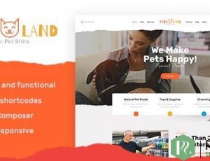Pets Land v1.2.1-家畜商店和兽医WordPress主题