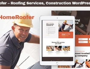 HomeRoofer v1.0.2-屋面公司服务和建筑WordPress主题