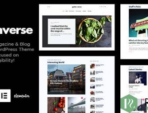 GutenVerse v1.4-杂志和博客主题