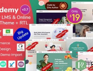 eCademy v4.9-Elementor LMS和在线课程主题