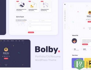 Bolby v1.0.2-组合/简历/恢复WordPress主题
