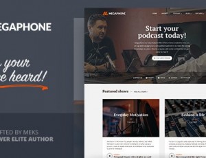 Megaphone v1.2.1-音频播客WordPress主题