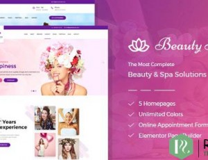 Beauty Salon Spa v2.4 – WordPress主题