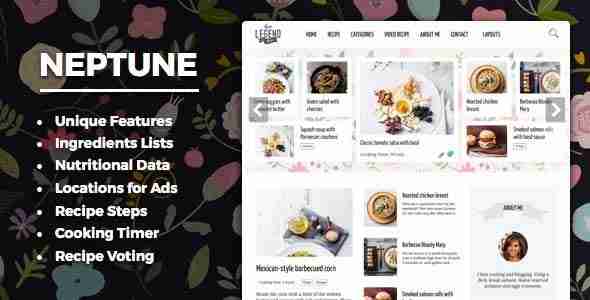 Neptune美食博客主题