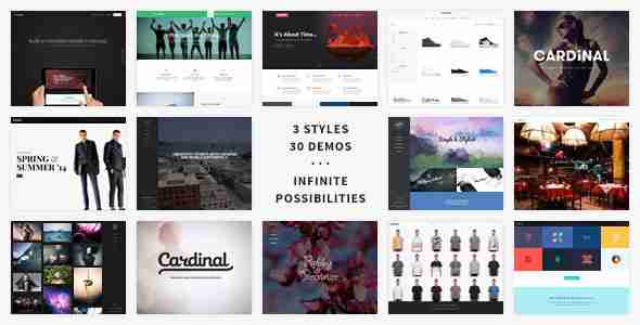 Cardinal 扁平时尚创意 WordPress主题