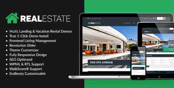 WP Pro Real Estate 租房售房 WordPress主题