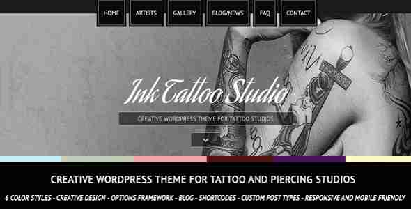 Ink Tattoo Studio主题