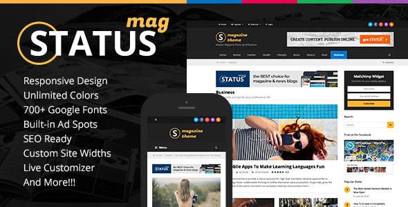 Status Magazine主题