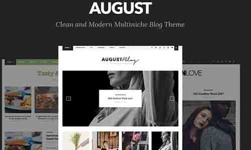 August -优雅的WordPress博客主题