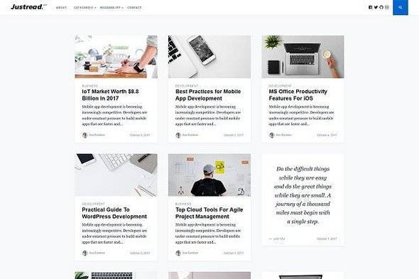 Justread - WordPress博客主题