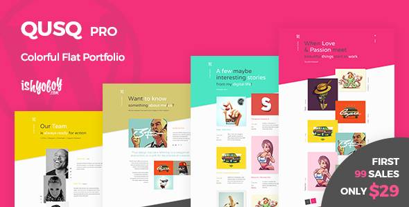 Qusq Pro - 平板彩色组合WordPress主题