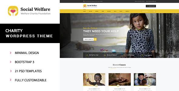Social Welfare - 慈善WordPress主题