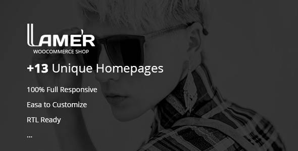 Lamer Fashion - WooCommerce WordPress主题