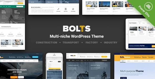 bolts 建设,运输和类似业务WordPress主题