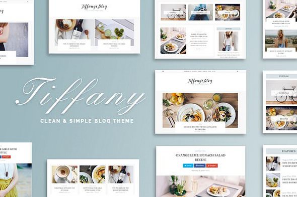 tiffany - 清洁和简单的博客WordPress主题