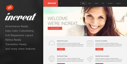 Increat -响应式多用途WordPress主题