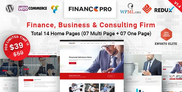 Finance Pro - 金融业务与咨询主题