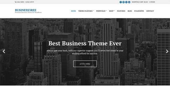 Business3ree - 商业WordPress主题