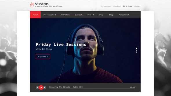 sessions - 音乐WordPress主题