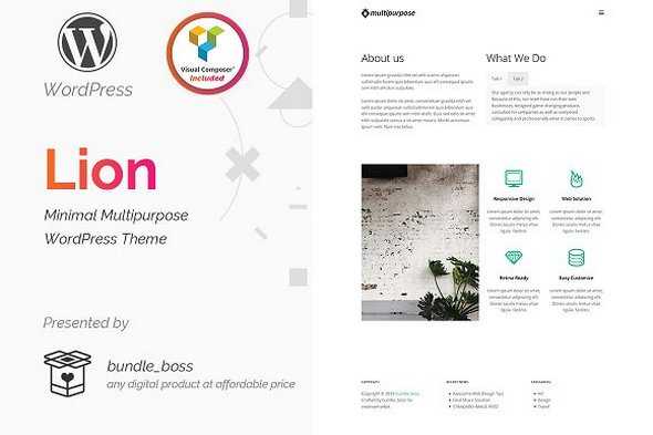 Lion - 最小多用途WordPress主题