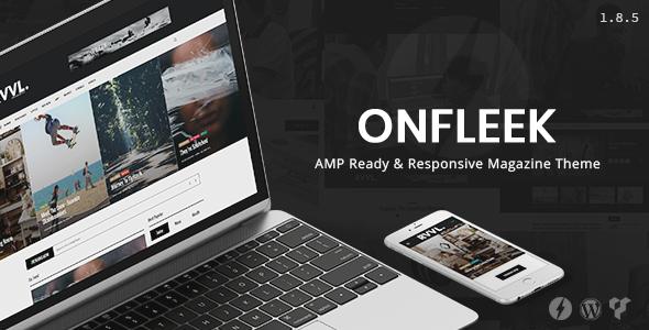 Onfleek - AMP Ready和Responsive杂志主题