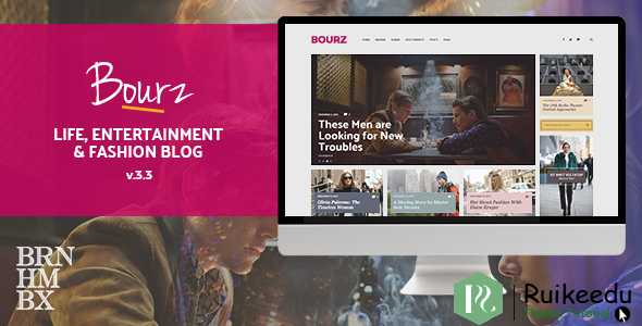 Bourz - 生活,娱乐和时尚博客主题