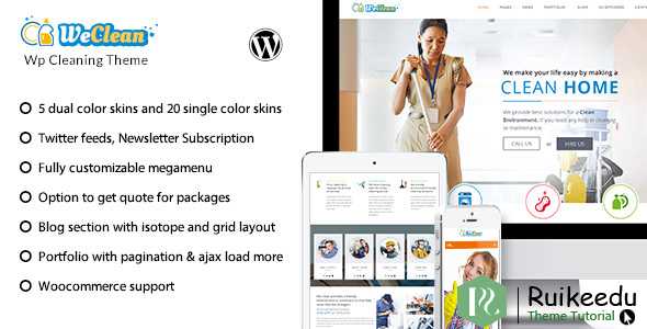 We Clean - 清洁商业WordPress主题