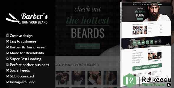 barber 理发店和发廊WordPress主题