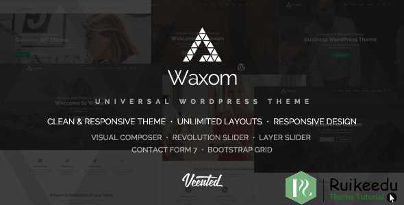 Waxom - 清洁和普遍的WordPress主题