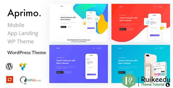 Aprimo - 移动应用登陆WordPress主题