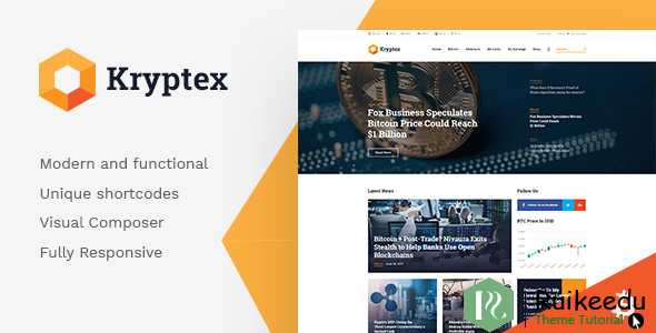 Kryptex - Cryptocurrency&挖掘WordPress主题