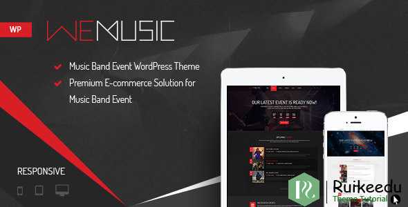 WeMusic - 音乐乐队活动WordPress主题