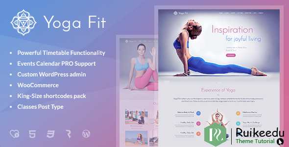 Yoga Fit - 体育,健身和健身房的WordPress主题