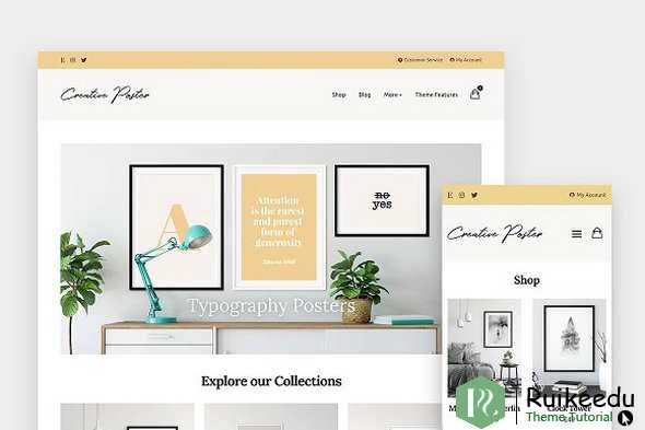 Creative Poster - WooCommerce主题