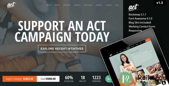 Act - 多用途非营利WordPress主题