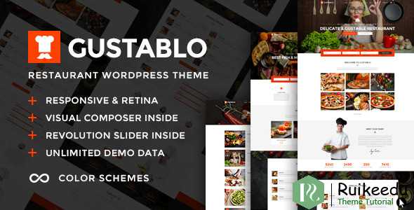 Gustablo - 餐厅和咖啡厅响应WordPress主题