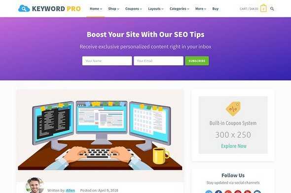 Keyword Pro- 博客WordPress主题