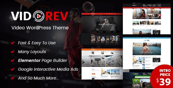 VidoRev - 视频WordPress主题