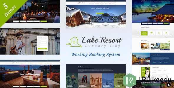 Lake Resort - 度假村和酒店WordPress主题